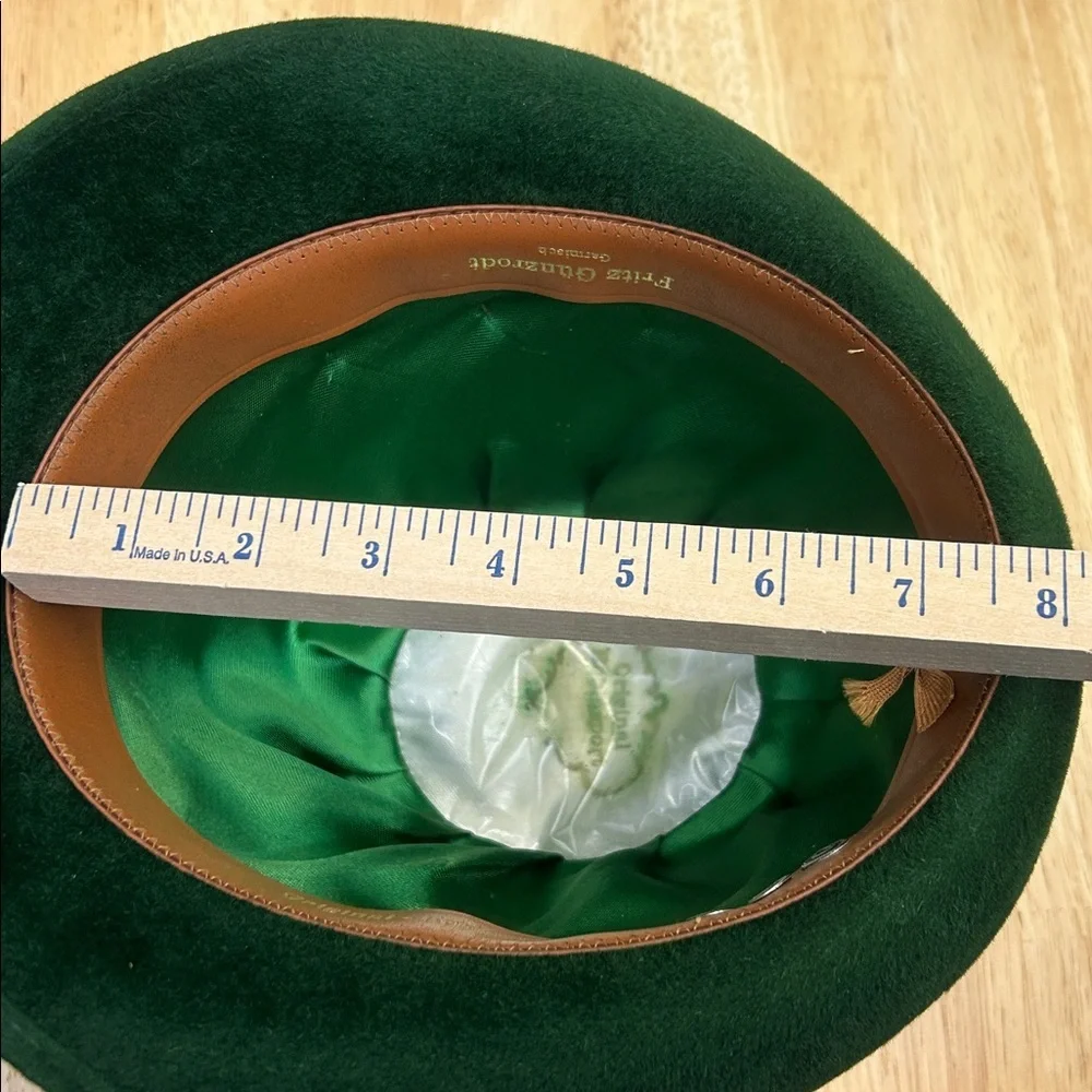 Fritz Gunzrodt Original Robinsport Green Alpine Felt Hat & 3 Vintage Hat Pins